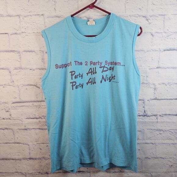 Sportswear Other - Vtg Sun Sun Sun Single Stitch Tank Top Sun Sportswear Men's Large Party USA